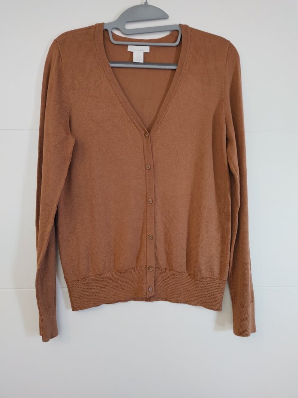 H&M Women’s Button‑Up Sweater Size S – Saddle Brown – Preowned